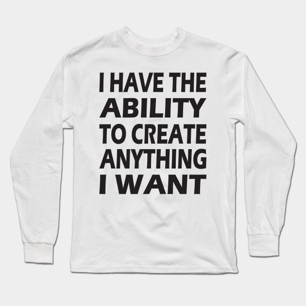 Growth Mindset Long Sleeve T-Shirt by lawofattraction1111